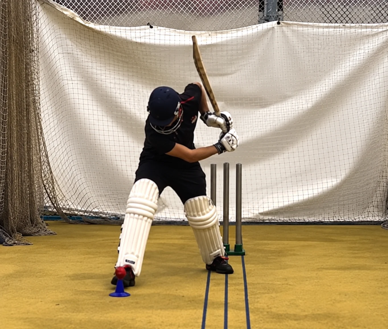 Practice at the crease
